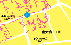 さいたま市桜区南元宿(1)のポスティング作業記録