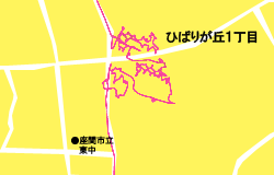 神奈川県座間市ひばりが丘(1)ポスティング作業記録