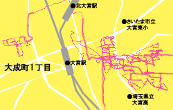 埼玉県さいたま市大宮区大成町(1)ポスティング作業記録