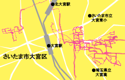 埼玉県さいたま市大宮区ポスティング作業記録